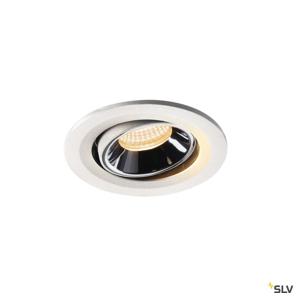 SLV 1005336 Numinos Move S, Deckeneinbauleuchte, weiß/chrom, LED, 8,6W, 2700K, 690lm, 55°