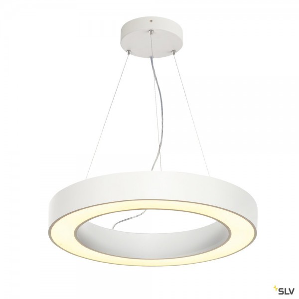 SLV 1002891 Medo Ring 60, Pendelleuchte, weiß, dimmbar Dali, LED, 34W, 3000K, 2095lm