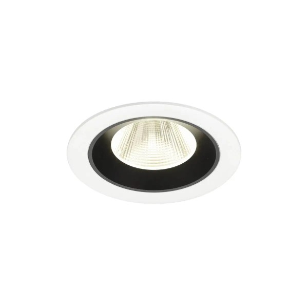 SLV 1009640 Numinos M, LED-Einbauspot, 12W, 4000K, 1900lm, 20°, in weiß/schwarz