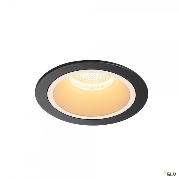 SLV 1003944 Numinos L, Deckeneinbauleuchte, schwarz/weiß, LED, 25,41W, 3000K, 2300lm, 55°