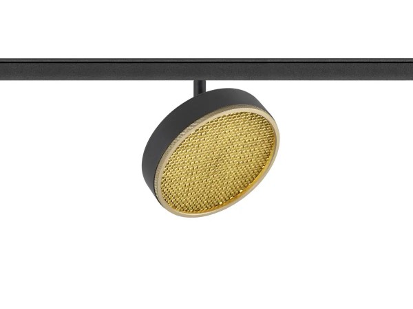 SLV 1009016 Grip! Flat, Flacher 48V Spot mit Wabenraster, DALI, 14.5W, CCT 27/3K, in schwarz/gold