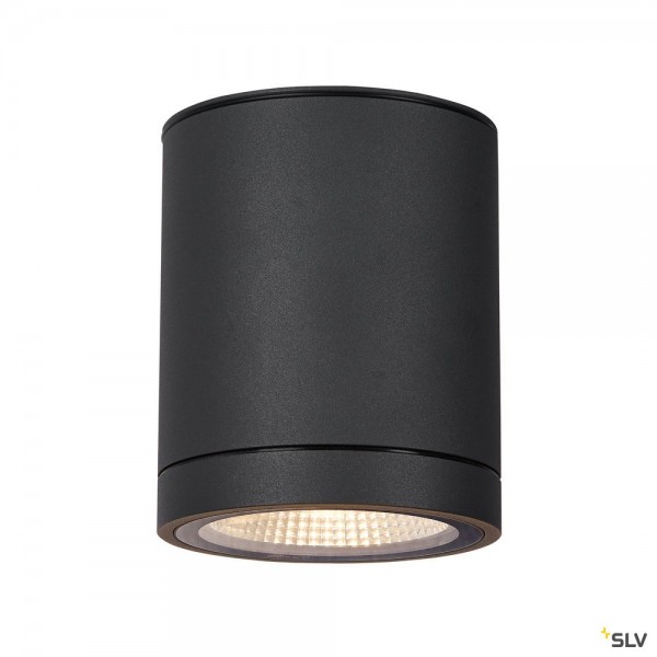 SLV 1003427 Enola Round M, Deckenleuchte, anthrazit, IP65, LED, 10W, 3000K/4000K, 800lm