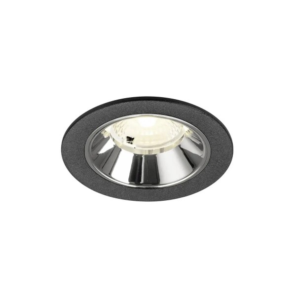 SLV 1009474 Numinos S, LED-Einbauspot, 6.7W, 4000K, 1050lm, 40°, in schwarz/chrom