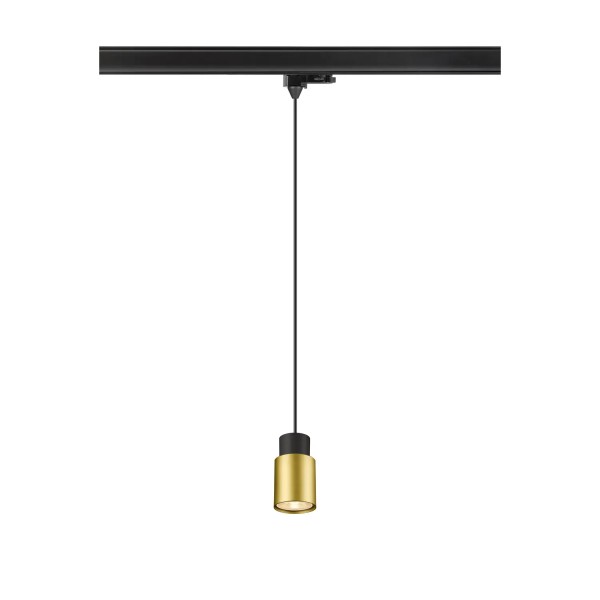 SLV 1008276 Puri 2.0 Tube, 3-Phasen Hängeleuchte, GU10, in schwarz/gold