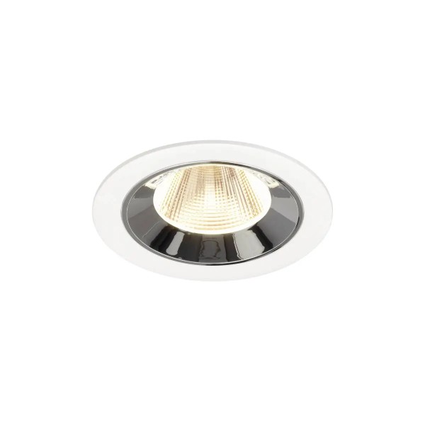 SLV 1009624 Numinos M, LED-Einbauspot, 12W, 3000K, 1800lm, 20°, in weiß/chrom