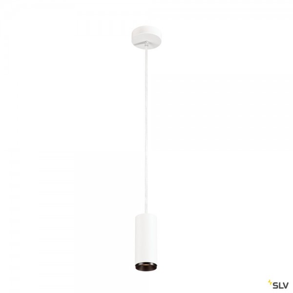 SLV 1004159 Numinos S, Pendelleuchte, weiß/schwarz, dimmbar C, LED, 10,42W, 3000K, 1020lm, 36°