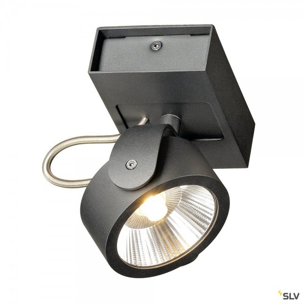 SLV 1000127 Kalu, Strahler, schwarz, dimmbar C, LED, 17W, 3000K, 1000lm, 60°