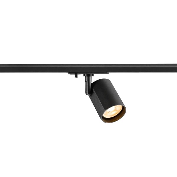 SLV 1011759 Bima 2.0 Single, 1-Phasen Schienenstrahler Rund, GU10, in Schwarz