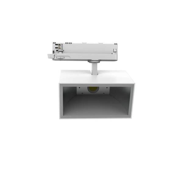 SLV 1011511 Trackspot P SQ, 3-Phasen LED-Grafikstrahler, weiß, 12-40W, 35K, bis 170 lm/W