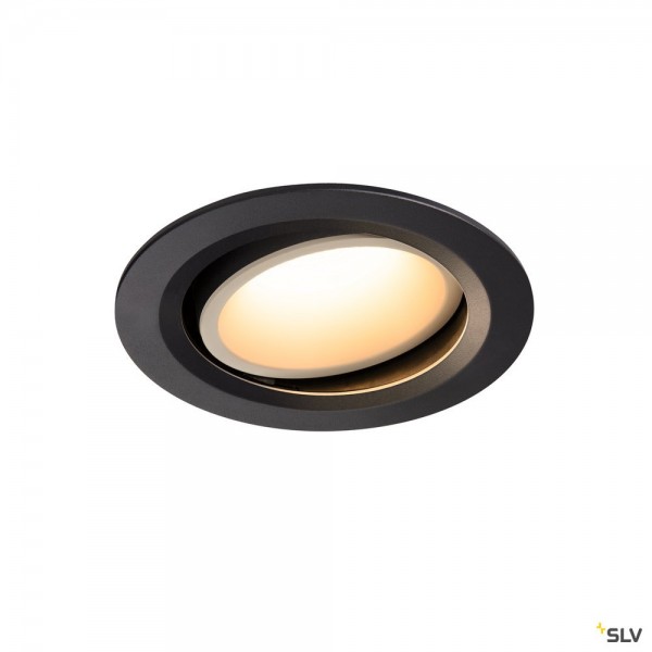 SLV 1003656 Numinos Move L, Deckeneinbauleuchte, schwarz/weiß, LED, 25,41W, 3000K, 2300lm, 55°