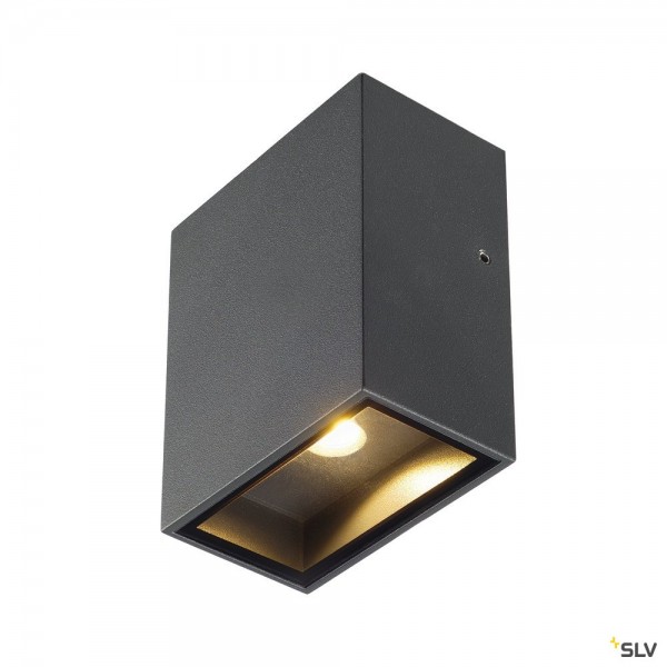 SLV 232435 Quad 1 XL, Wandleuchte, anthrazit, IP44, LED, 4,5W, 3000K, 260lm