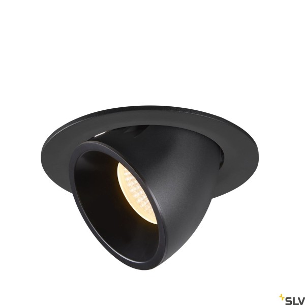 SLV 1005993 Numinos Gimble L, Deckeneinbauleuchte, schwarz, LED, 25,4W, 3000K, 2150lm, 20°