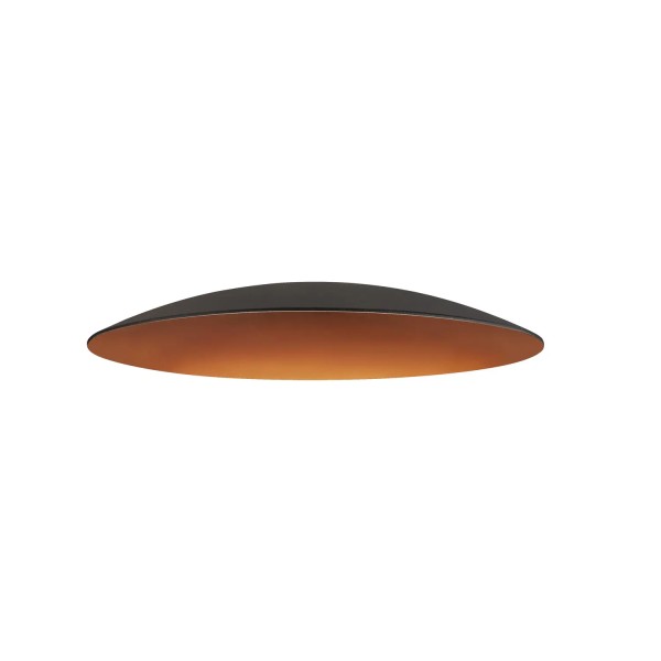 SLV 1007538 Lalu Elypse 22, Lampenschirm, schwarz, bronze, D:22cm, H:2.8cm