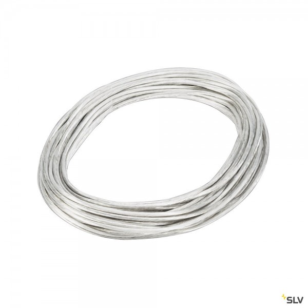SLV 139051 Seilsystem, Niedervoltseil, 20m/6mm², weiß
