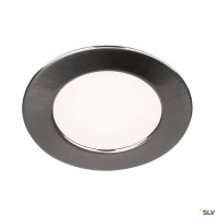 SLV 112225 DL 126, Wand- und Deckeneinbauleuchte, metall gebürstet, LED, 2,8W, 3000K, 160lm SLV 112225 DL 126, Wand- und Deckeneinbauleuchte, metall gebürstet, LED, 2,8W, 3000K, 160lm