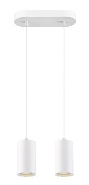 SLV 1006434 Asto Tube, Pendelleuchte, 2-flammig, weiß, QPAR51, GU10, max.2x10W
