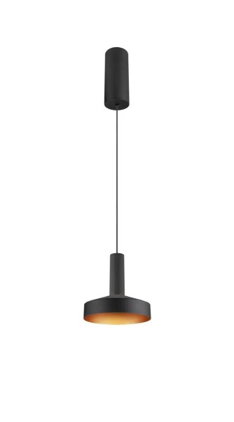 SLV 1010287 Lalu Set Terta 14, LED-Hängelampe Flach Rund, DIM, 9.5W, CCT 27/3K, in schwarz/bronze