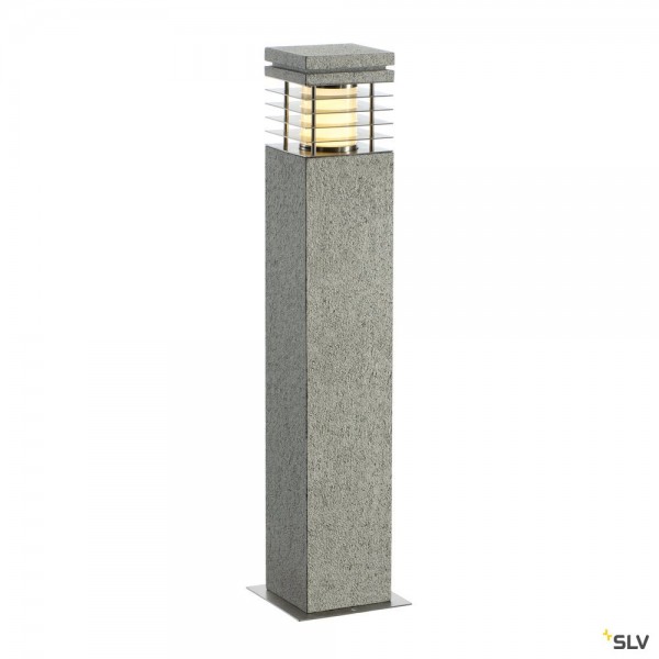 SLV 231411 Arrock Granite 70, Wegeleuchte, Edelstahl/Granit, salt&pepper, IP44, E27, max.15W