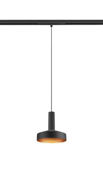 SLV 1010803 Lalu Set Terta 14, 48V LED-Hängelampe Flach Rund, DALI, 9W, CCT 27/3K, in schwarz/bronze