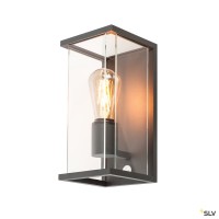 SLV 1002402 Quadrulo Sensor, Wandleuchte, anthrazit, IP44, E27, max.15W SLV 1002402 Quadrulo Sensor, Wandleuchte, anthrazit, IP44, E27, max.15W