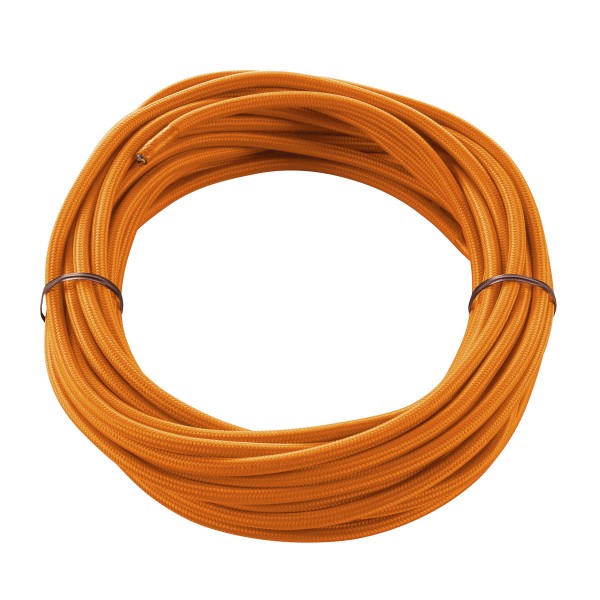SLV 961274 Textilkabel, 10m, orange, 3-adrig