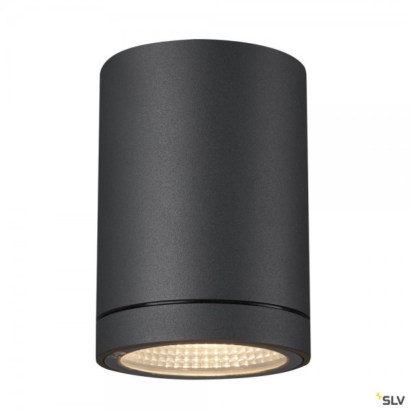 SLV 1003426 Enola Round S, Deckenleuchte, anthrazit, IP65, LED, 9W, 3000K/4000K, 580lm