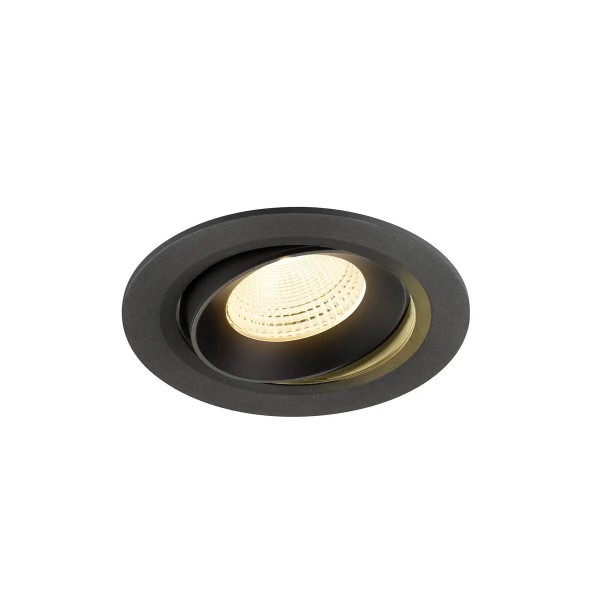 SLV 1009834 Numinos Move L, LED-Einbaustrahler, 17W, 3000K, 2500lm, 55°, in schwarz