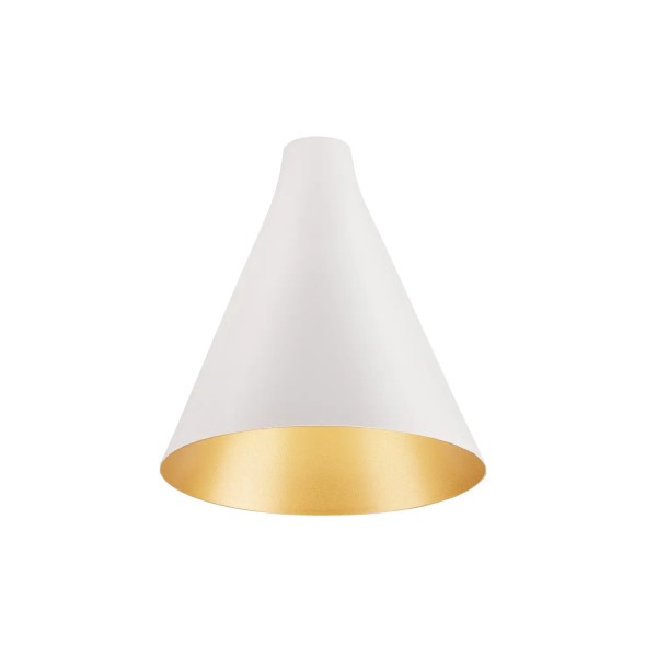 SLV 1007531 Lalu Cone 15, Lampenschirm, weiß, gold, D:15.2cm, H:17cm