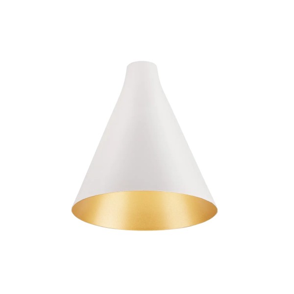 SLV 1007531 Lalu Cone 15, Lampenschirm, weiß, gold, D:15.2cm, H:17cm