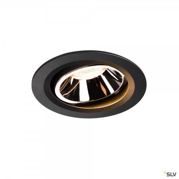 SLV 1003627 Numinos Move L, Deckeneinbauleuchte, schwarz/chrom, LED, 25,41W, 2700K, 2150lm, 20°