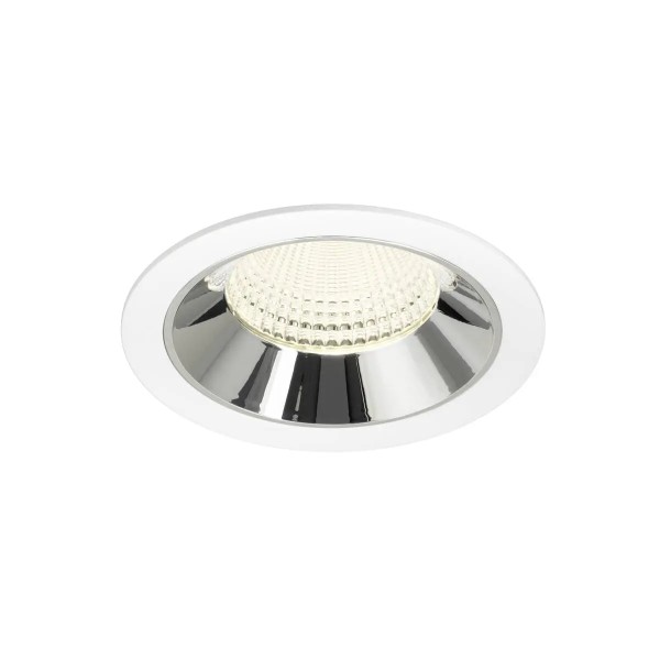 SLV 1009971 Numinos XL, LED-Einbauspot, 24W, 4000K, 3800lm, 55°, in weiß/chrom