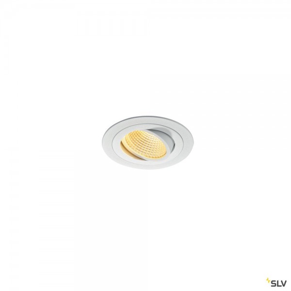 SLV 114221 New Tria 1 Set, Deckeneinbauleuchte, dimmbar L, LED, 16W, 2700K, 1030lm