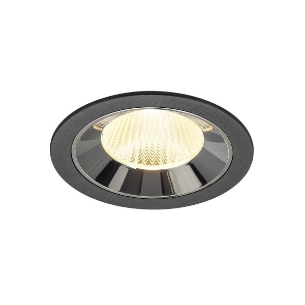 SLV 1009779 Numinos L, LED-Einbauspot, 17W, 3000K, 2500lm, 40°, in schwarz/chrom