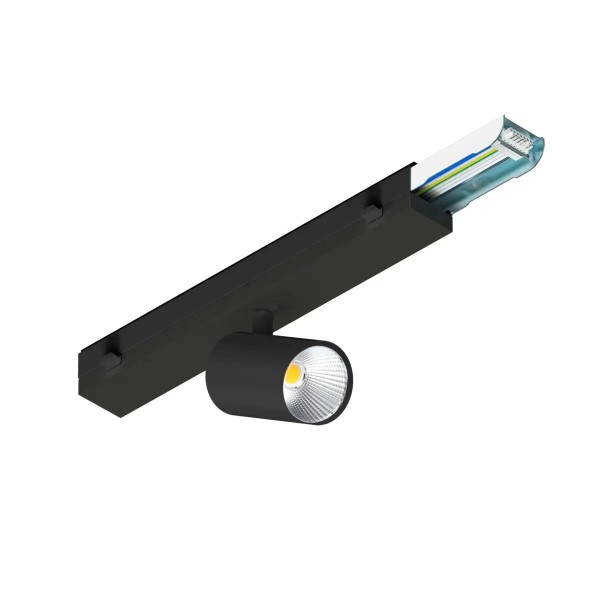 SLV 1011535 Easylight Spot 500, LED-Lichtbandsystem, schwarz, 12-29.5W, 27K, 36°, bis 148 lm/W
