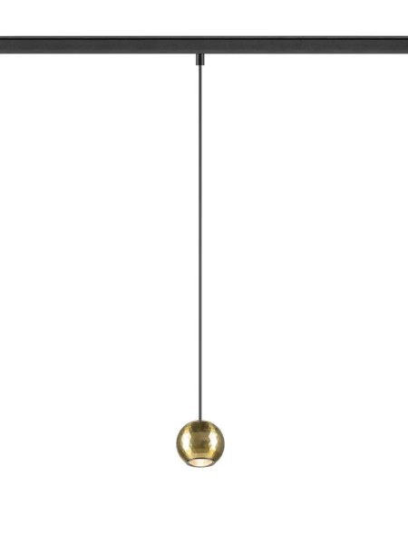 SLV 1010336 Dysko, Runde 48V LED-Hängelampe Discokugel, DALI, 5.6W, 27K, in gold/schwarz