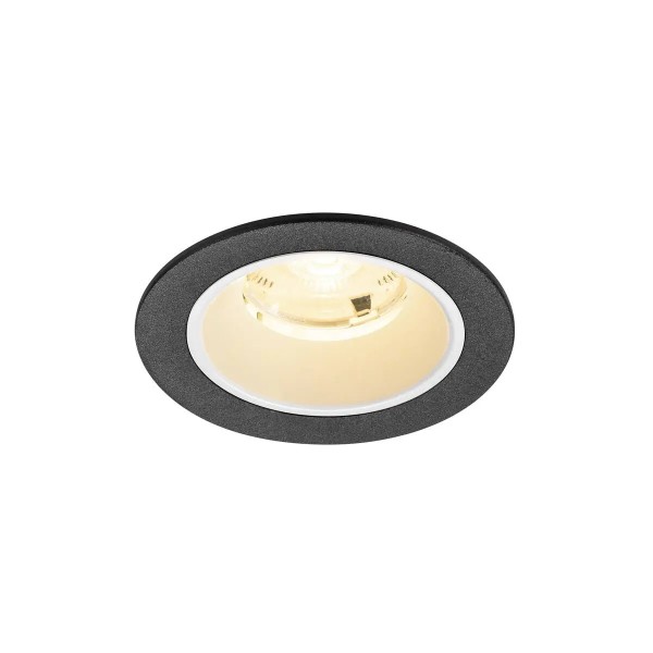 SLV 1009452 Numinos S, LED-Einbauspot, 6.7W, 3000K, 1050lm, 20°, in schwarz/weiß