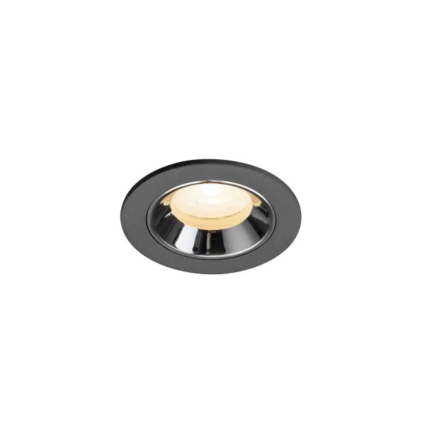 SLV 1009273 Numinos XS, LED-Einbauspot, 6.9W, 2700K, 900lm, 20°, in schwarz/chrom