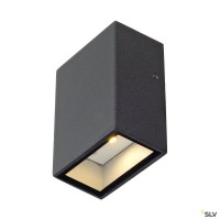 SLV 232465 Quad 1, Wandleuchte, anthrazit, IP44, LED, 4,6W, 3000K, 80lm SLV 232465 Quad 1, Wandleuchte, anthrazit, IP44, LED, 4,6W, 3000K, 80lm
