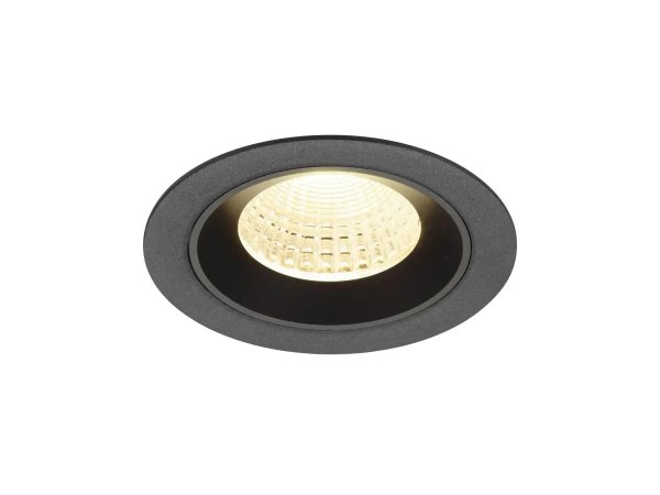 SLV 1009619 Numinos M, LED-Einbauspot, 12W, 3000K, 1800lm, 55°, in schwarz