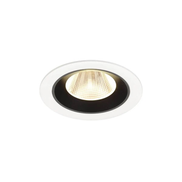 SLV 1009622 Numinos M, LED-Einbauspot, 12W, 3000K, 1800lm, 20°, in weiß/schwarz
