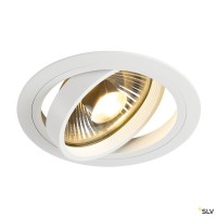 SLV 113540 New Tria 1, Deckeneinbauleuchte, weiß matt, QPAR111, GU10, max.75W SLV 113540 New Tria 1, Deckeneinbauleuchte, weiß matt, QPAR111, GU10, max.75W