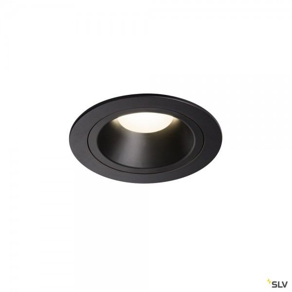 SLV 1003889 Numinos M, Deckeneinbauleuchte, schwarz, LED, 17,55W, 4000K, 1600lm, 20°