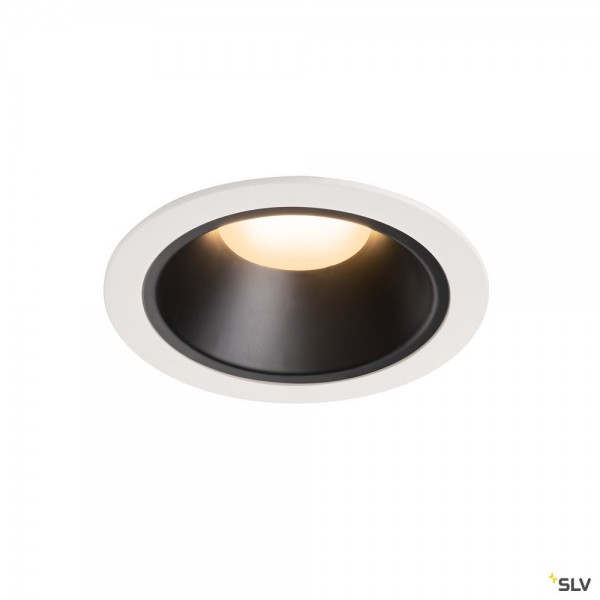 SLV 1004024 Numinos XL, Deckeneinbauleuchte, weiß/schwarz, LED, 37,4W, 3000K, 3300lm, 40°