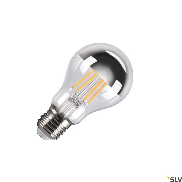 SLV 1005305 Spiegelkopflampe, chrom, dimmbar, E27, LED, 7,5W, 2700K, 720lm, 180°