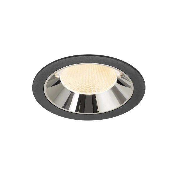 SLV 1009920 Numinos XL, LED-Einbauspot, 24W, 2700K, 3500lm, 20°, in schwarz/chrom