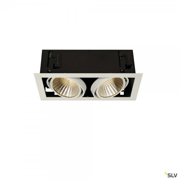 SLV 115741 Kadux 2 Set, Deckeneinbauleuchte, dimmbar 1-10V, LED, 54W, 3000K, 5300lm