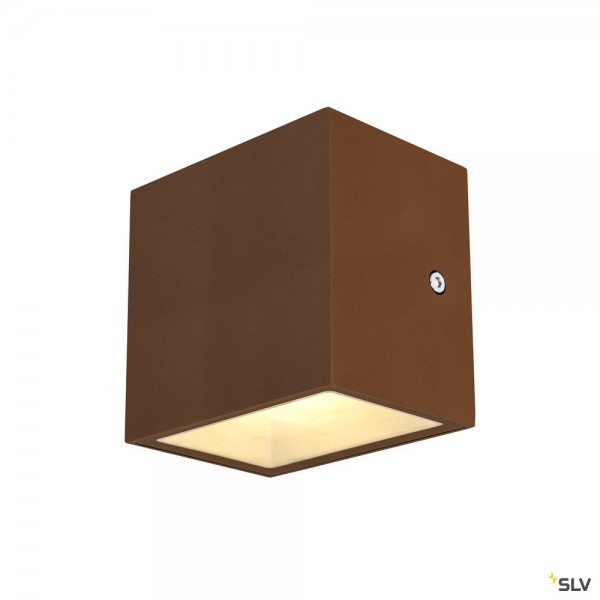 SLV 1002034 Sitra Cube, Wandleuchte, rost, up&down, IP65, LED, 11W, 3000/4000K, 1120lm