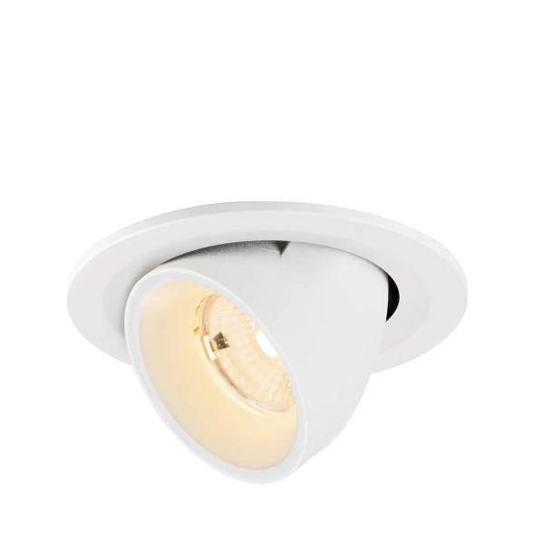SLV 1009395 Numinos Gimble S, LED-Einbauleuchte, 6.7W, 2700K, 1000lm, 55°, in weiß