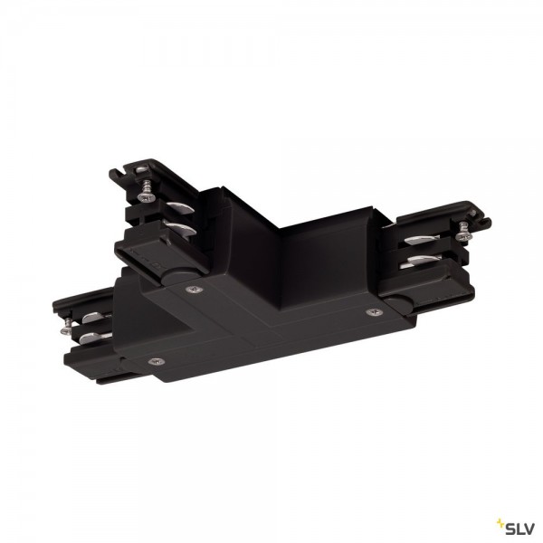 SLV 175130 3Phasen, S-Track, Aufbauschiene, T-Verbinder, Erde links, schwarz