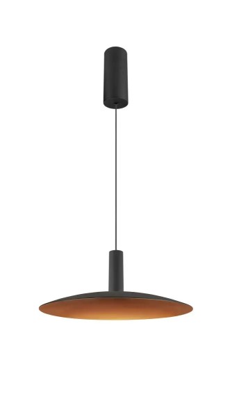 SLV 1010790 Lalu Set Elypse 33, LED-Hängelampe Scheibe, DIM, 9.5W, CCT 27/3K, in schwarz/bronze